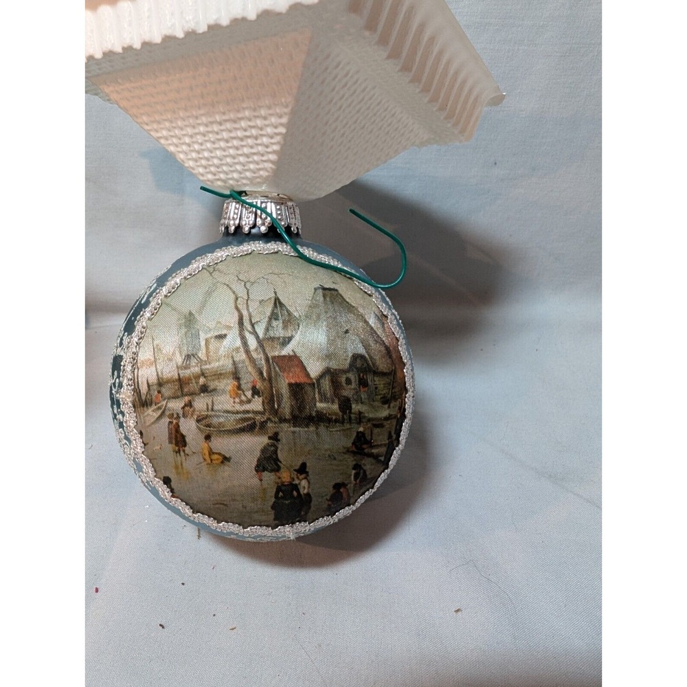 Master‎ On Silk Ornament 1986, With Box, Vintage Christmas